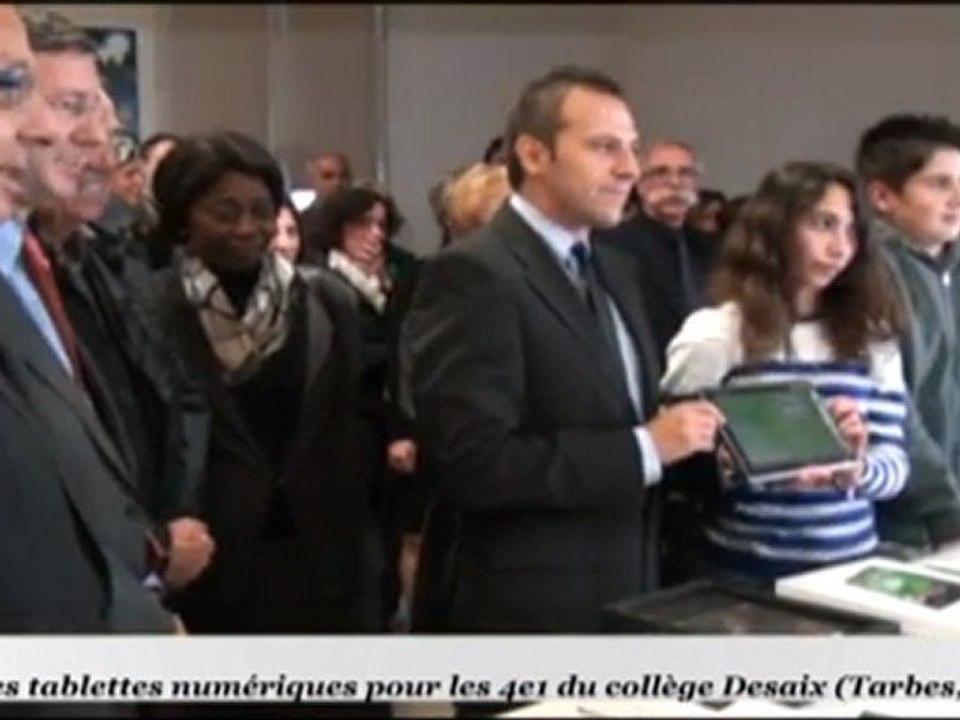 Tarbes Tablettes numériques au collège Desaix