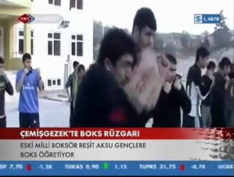 TRT ÇEMİŞGEZEK'TE BOKS RÜZGARI (HABER Sezai AKIN)