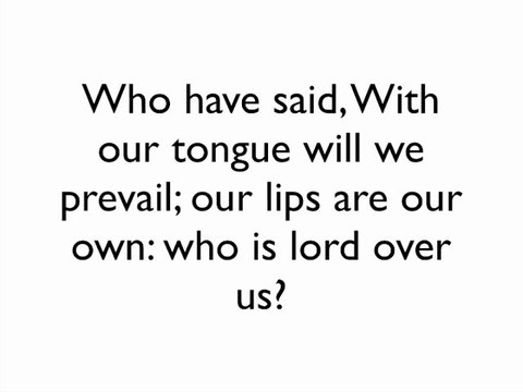 Living Godly Psalms of David Psalm 12