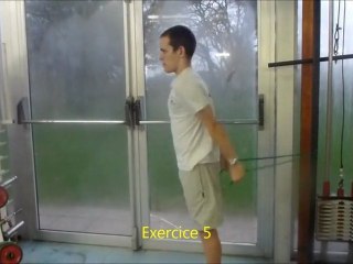 Protocole echauffement avec elastiques natation