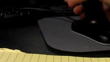 3M Ergonomic Mouse, Optical, USB-PS2 Compatible, Small Size, Black (EM500GPS)