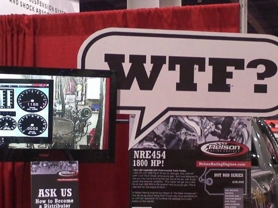 Sema awards Mirror Image Turbos Top Award!  Nelson Racing Engines.  Tom Nelson. Alien Intake Manifold.