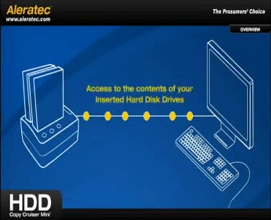 Aleratec HDD Copy Cruiser Mini Hard Disk Drive Duplicator and Dock 350107 (Black)