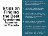 Recruitment Agencies in Toronto: find the Best one for you