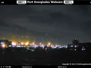 UFO.(web cam)port everglades. 09.12.2011