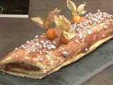 Bûche à la crème de marron et écorces confites - 750 Grammes