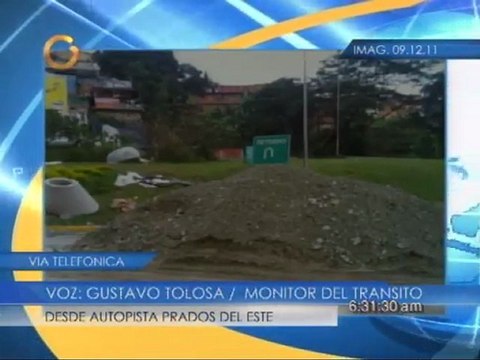 Reporte del tráfico desde la autopista Prados del Este