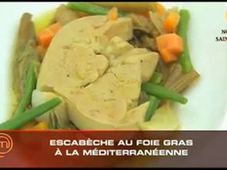 Escabèche de foie gras de canard méditerranéenne par Nathalie de MasterChef