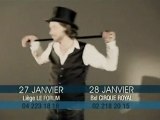 publicité pour le  concert de Stanislas Tribute to Fred Astaire à Liège et Bruxelles