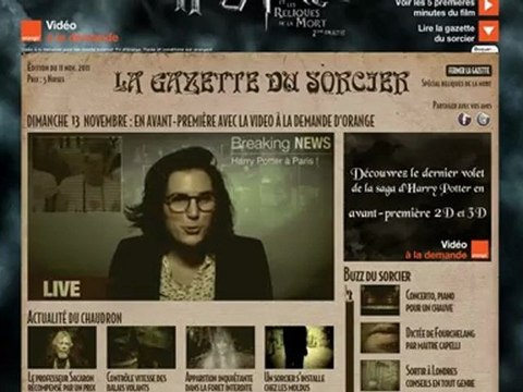 Habillage interactif Harry Potter
