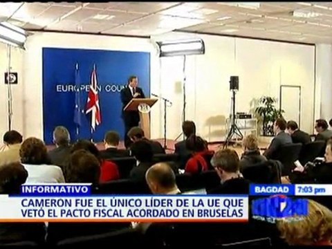 Reino Unido se aisla de la Unión Europea, tras rechazar acuerdo fiscal para enfrentar la crisis