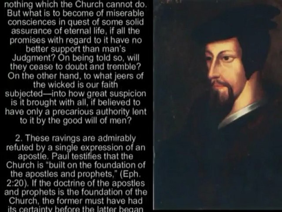 Audio / Calvin's Institutes of the Christian Religion - Testimony of the Spirit Necessary (1 of 2)