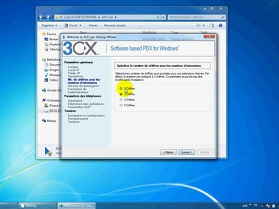installation de logiciel 3CX phone
