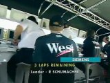 Kimi Räikkönen leaving the track Nürburgring 2003