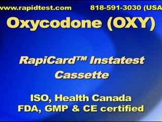Oxycodone Drug test - OXY Drug test