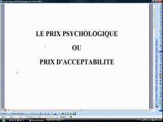 Prix psychologique