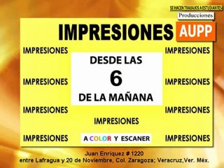 IMPRESIONES DESDE LAS 6 DE LA MAÑANA