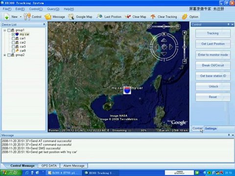 track car_vehicle or person on a PC with free Google maps , EX300 GPS tracking