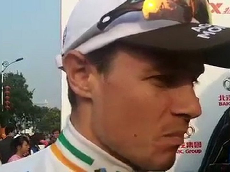 Nicolas Roche (Ag2r-La Mondiale) wins stage 3 of the Tour of Beijing 2011