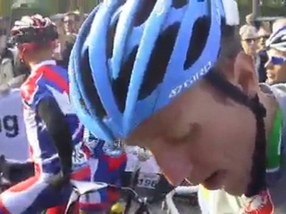 Dan Martin on the start line of the Worlds