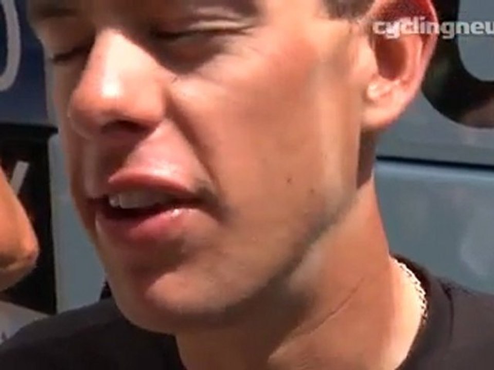 Richie Porte talks after Tour de France stage 20 timetrial