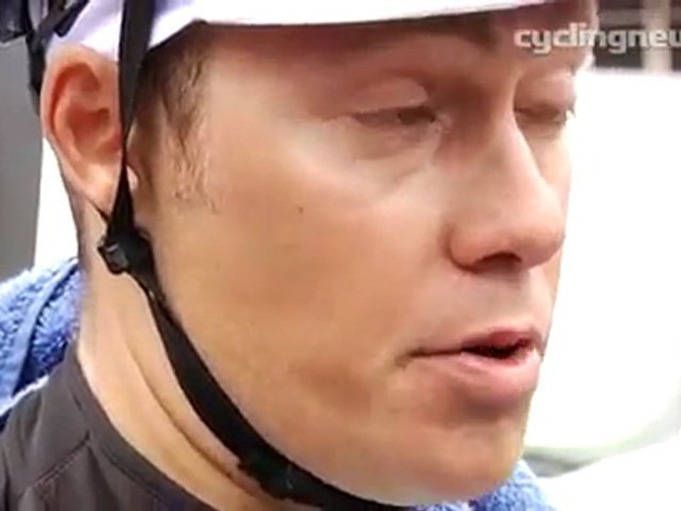 Tom Danielson after Tour de France Stage 12 moutains