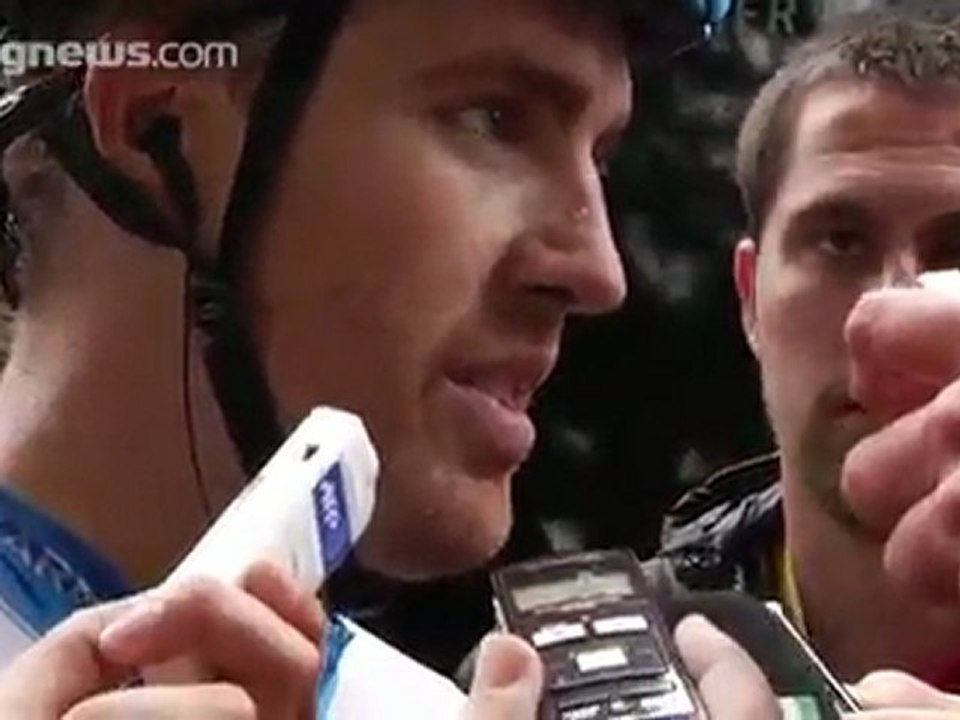 Tyler Farrar at end of Tour de France stage 11