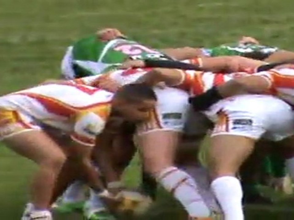 Cadets : XIII Catalan c/Lézignan : finale Coupe de la LIgue - 3/12/2011 - 1ère mi-temps.