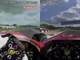 Ferrari Virtual Academy vs Gran Turismo 5 - Ferrari F10 at Nurburgring