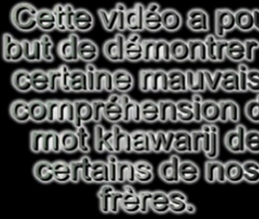 Les freres algeriens ne sont pas des khawarijs!