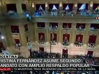 Inicia segundo mandato de Cristina Fernández en Argentina