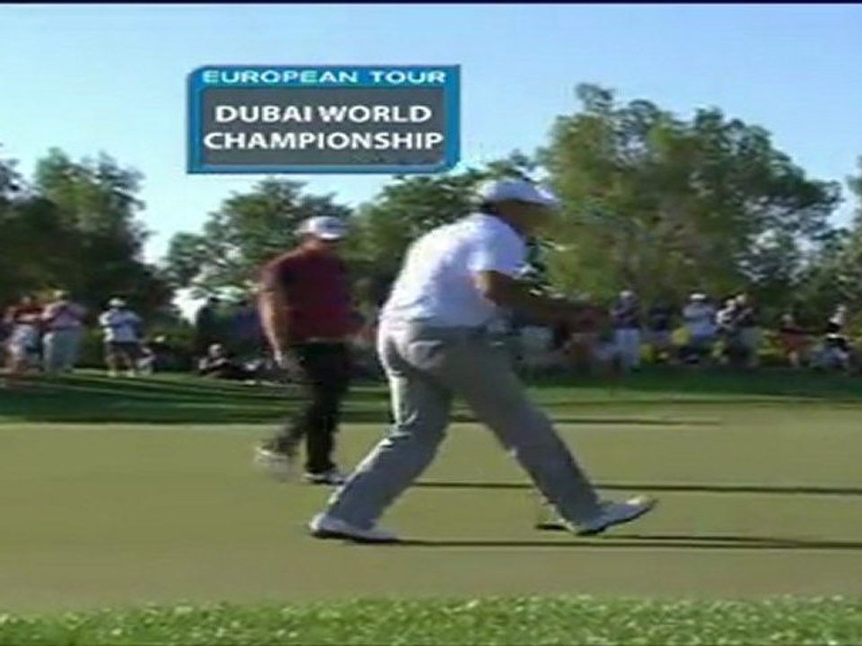 Álvaro Quirós lidera el torneo de golf de Dubai a falta de una jornada
