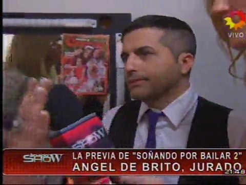 Angel de Brito en la previa de la Gala del Soñando por Bailar 2