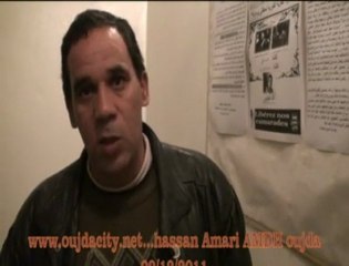 ذ , الحسن عماري منسق اللجنة المحلية بوجدة  المطالبة باطلااق سراح الصديق كبوري والمحجوب شنو ، في تصريح لوجدة سيتي