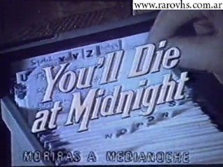 Youll die at midnight (Trailer) Spanish