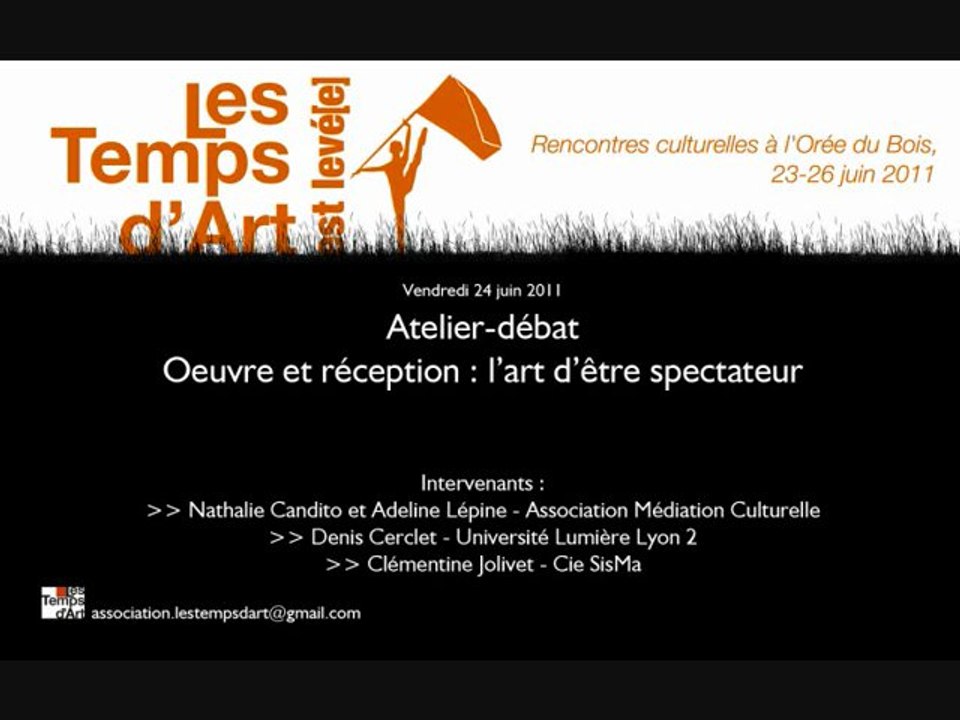 Partie 2_Oeuvre et Réception l'art d'être spectateur
