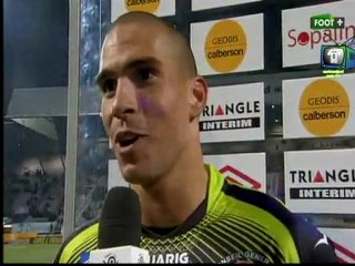 Interview de Carl à la mi temps de Nancy-Ajaccio du 10/12/2011