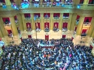 Cristina Fernandez sworn in for second term as Argentina's president.
