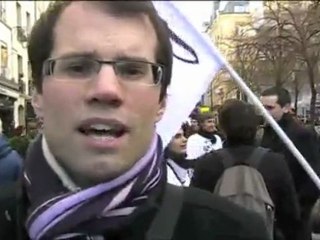Réaction de Fabien Chevalier lors de la Manifestation "Oui aux Etats-Unis d’Europe ! Oui à l’Euro !"