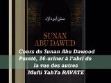 29. Cours du Sunan Abu Dawood Pureté, 26-uriner à l'abri de la vue des autres