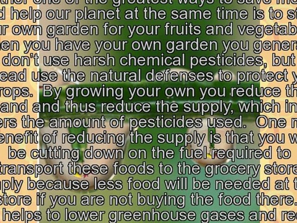 Going Green and Saving Money - Can it be done?