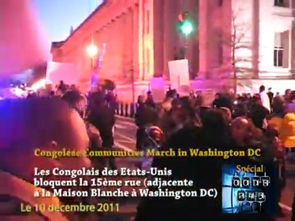 Marche des Congolais des Etats-Unis devant la Maison Blanche (Washington DC)