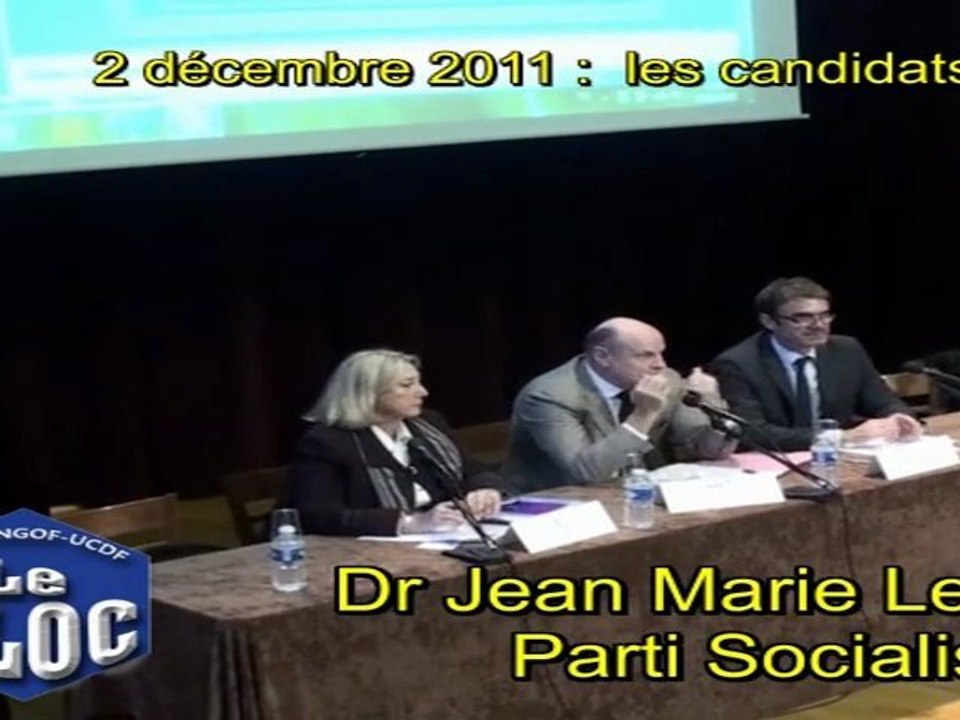 Jean Marie Le GUEN (PS) : Presidentielles et BLOC