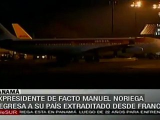 Noriega regresó extraditado a Panamá