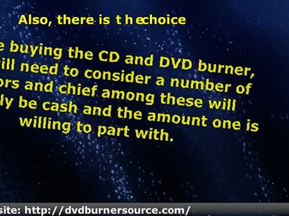 CD And DVD Burner: Much To Choose From