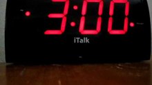 iTalk Clock with Voice Command Response LED Alarm Clock