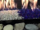Auburn Fireplace Low Cost UPGRADE Gas Log, Bead, Glass Options