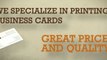 Business Cards Printing in Los Angeles by Gold Image Printing