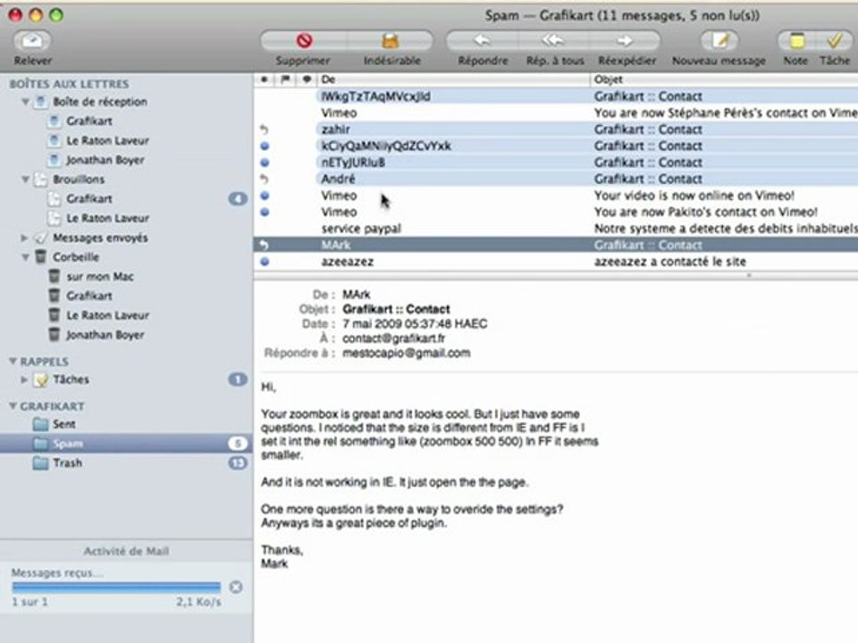 Tutoriel vidéo PHP : Formulaire de contact avancé