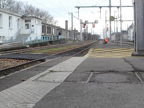 Départ en retraite d'un autre conducteur de trains en gare de Caen